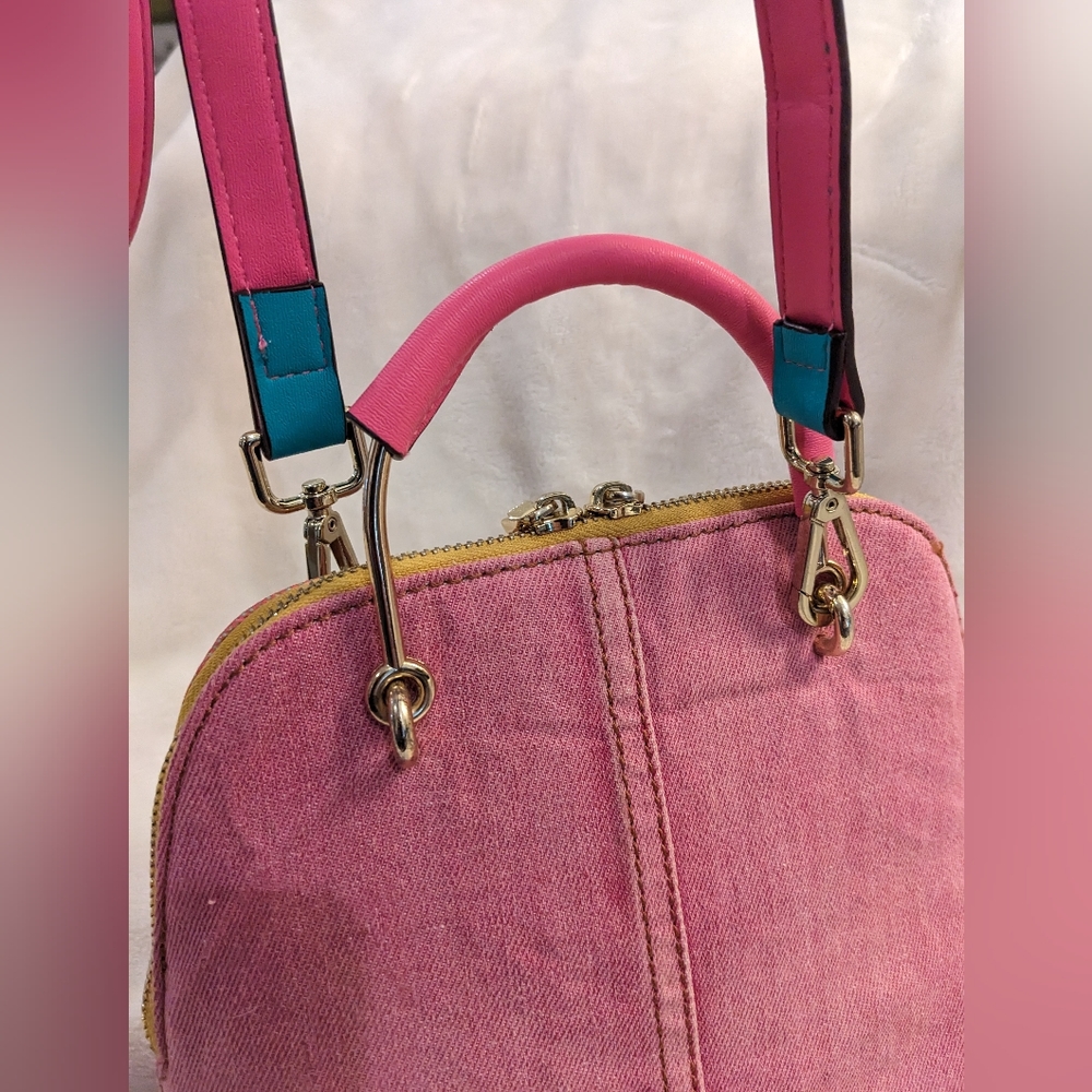 OOAK Pretty in Pink Embellished NICOLE LEE Crossbody Bag NEW - Picture 10 of 16